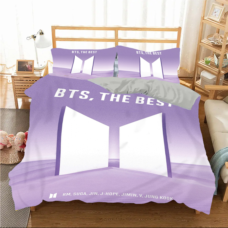 Постільна білизна  з плюш-велюра  «BTS , THE BEST  »