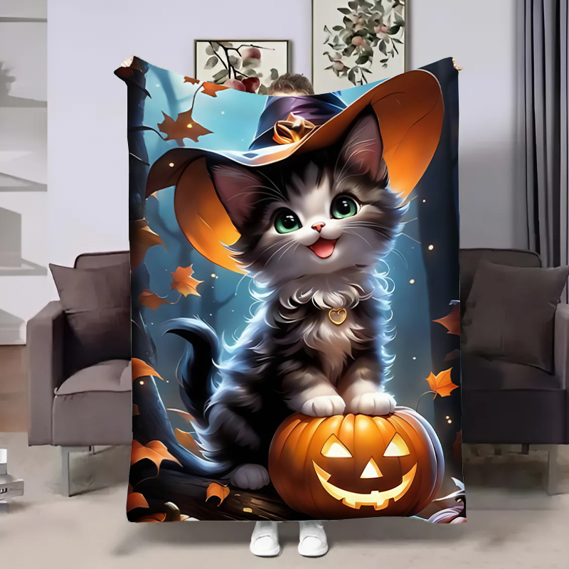 Плед  Halloween Cat