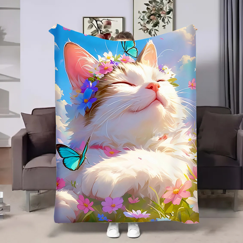 Плед Весна:Котик