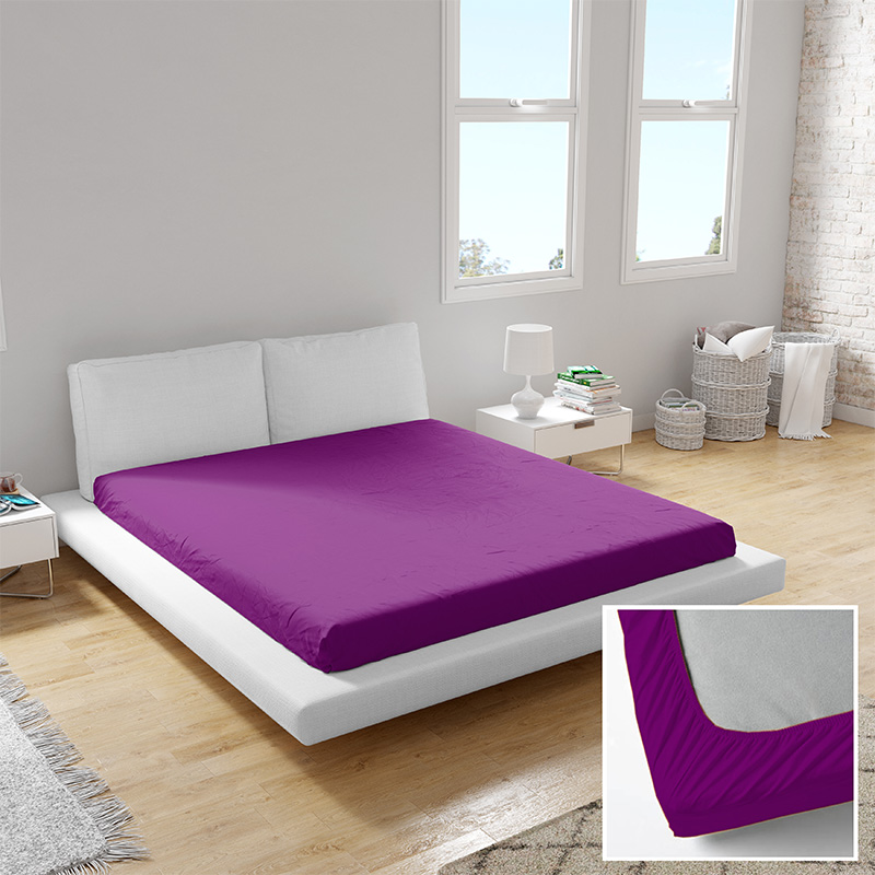 Простирадло на резинці Purple