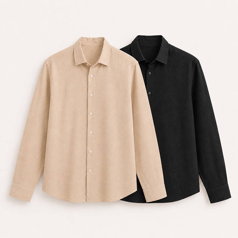 Smart casual комплект із 2 сорочок Black + Beige